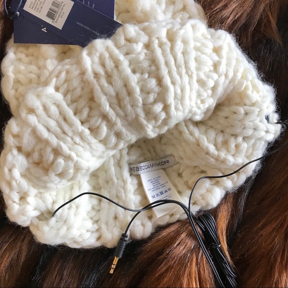 Rebecca Minkoff cable knit pom pom beanie - Picture 3 of 5